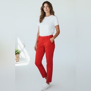 Cropped pants. Loft Monroe 14P
orange color  NYT
